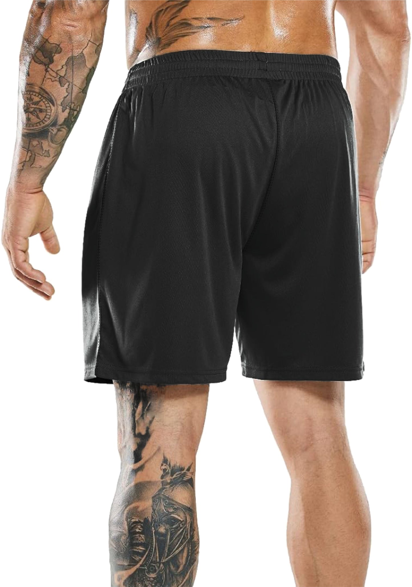 RDK Mens Football Shorts Quick Dry Running Jogging Gym Sports Breathable Fitness Shorts