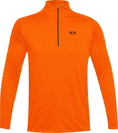 RDK Mens Running Top Sweatshirt Quick Dry Stretch Track Jogging Sports T Shirt Zip